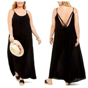 Raviya Womens Plus Size Cotton Maxi Dress Cover-up